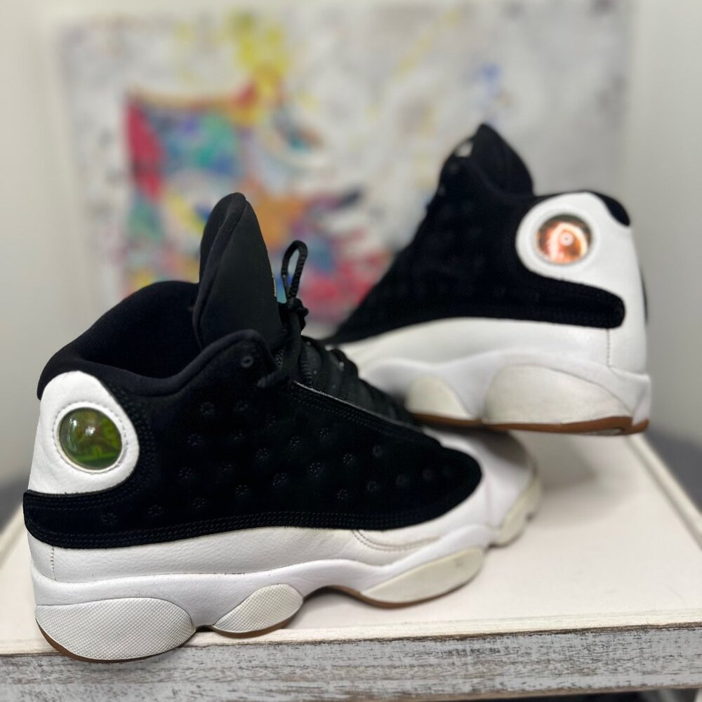 JORDAN 13 RETRO GG "HE GOT GAME" BLACK & WHITE - Picture 7 of 7